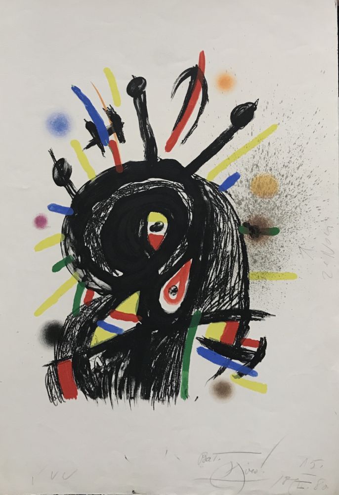 Litografia Miró - Le Lanceur de Couteaux