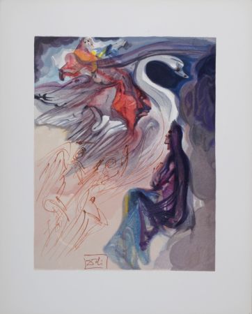 Litografia Dali - Le langage de l'oiseau