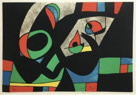 Litografia Miró - Le Lezard Aux Plumes D Or III