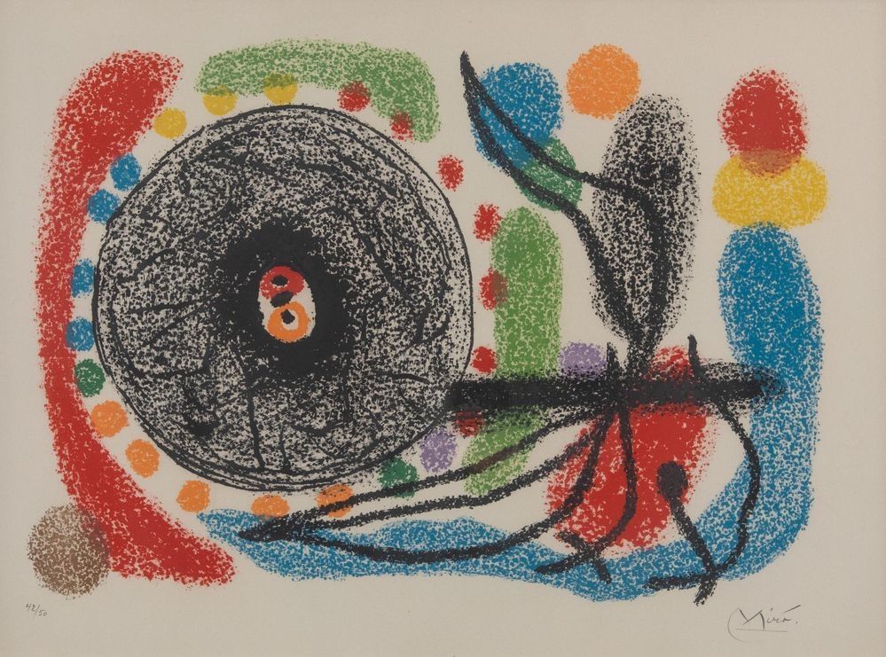 Litografia Miró - Le Lezard aux plumes d'or