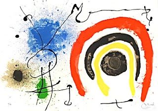 Litografia Miró - Le lezard aux plumes d'or