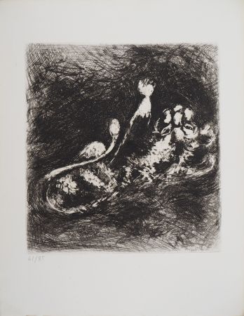 Incisione Chagall - Le Lion et la Moucheron