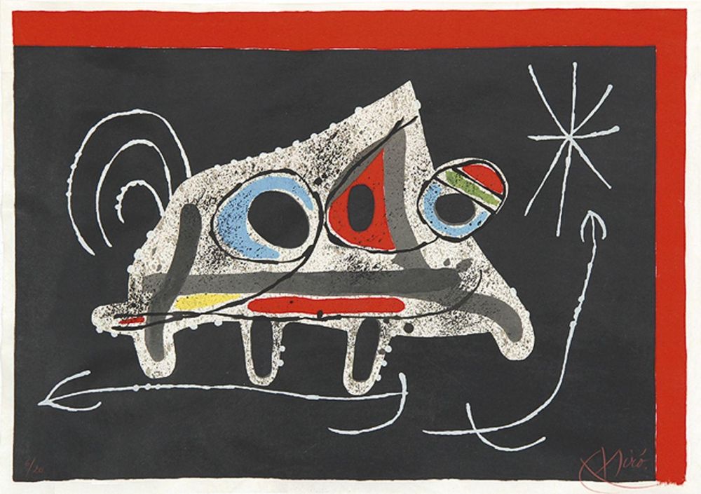 Litografia Miró - Le Lézard aux Plumes d'Or cover