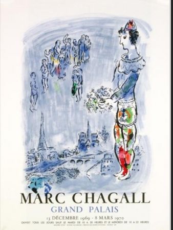 Litografia Chagall - LE MAGICIEN DE PARIS