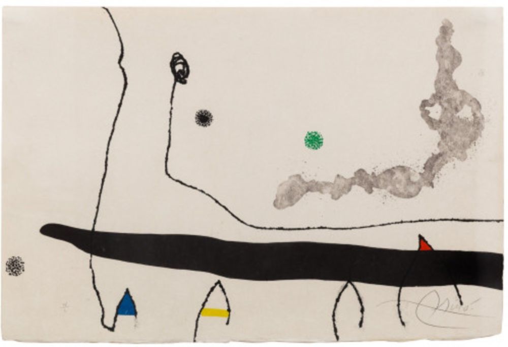 Acquaforte E Acquatinta Miró - Le Marteau sans maître: one plate