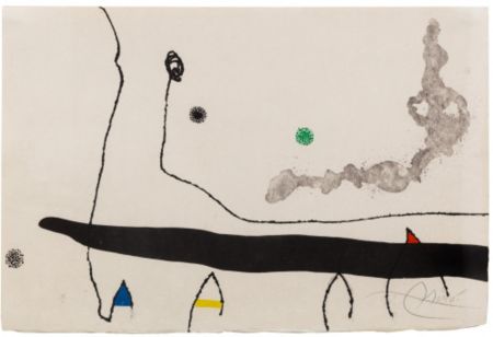 Acquaforte E Acquatinta Miró - Le Marteau sans maître: one plate