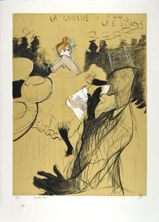 Litografia Toulouse-Lautrec - LE MOULIN ROUGE : La Goulue & Valentin le désossé, 1891