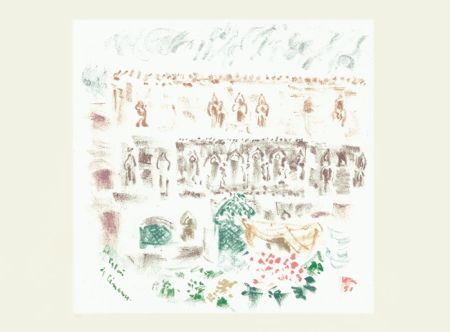 Litografia Masson - Le Palais de Cimarosa (Voyage à Venise)