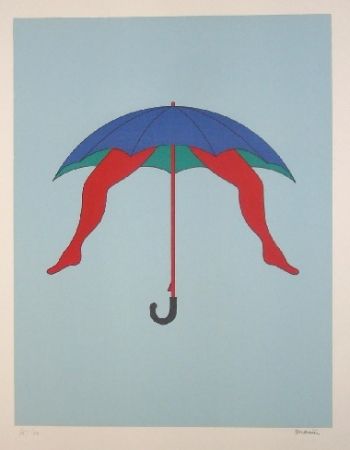 Litografia Marien - Le parapluie