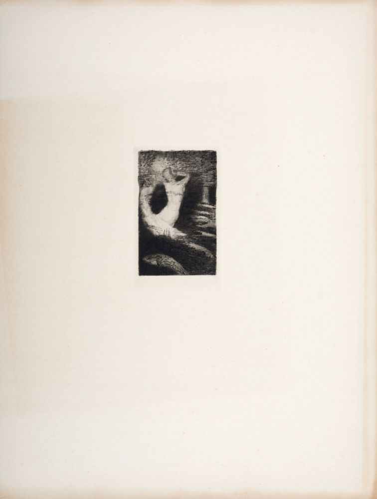 Incisione Redon - Le Passage d'une âme, 1922