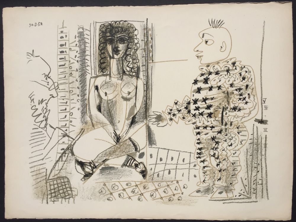 Litografia Picasso - Le Peintre et son Modele (B 765)