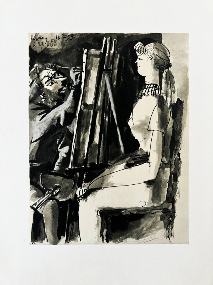 Litografia Picasso - Le Peintre et son Modèle I