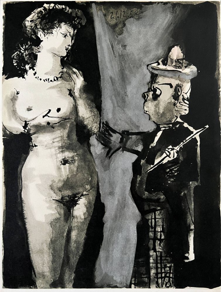 Litografia Picasso - Le Peintre et son Modèle II
