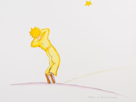 Litografia Saint-Exupéry - Le Petit Prince endormi