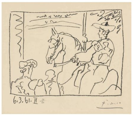 Litografia Picasso - LE PICADOR (The Picador) 6.3.61.II