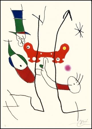 Incisione Miró - Le plus beau cadeau