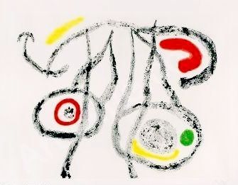 Incisione Miró - Le porteur d'eau