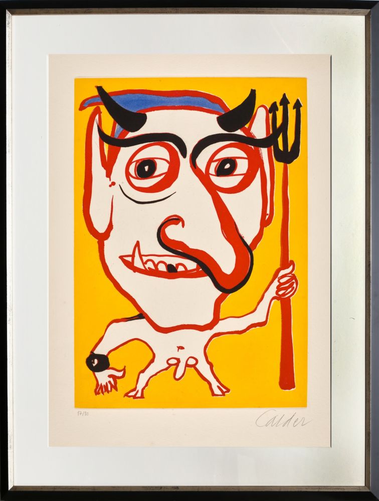 Acquatinta Calder - Le Portrait de Constantin (Devil)