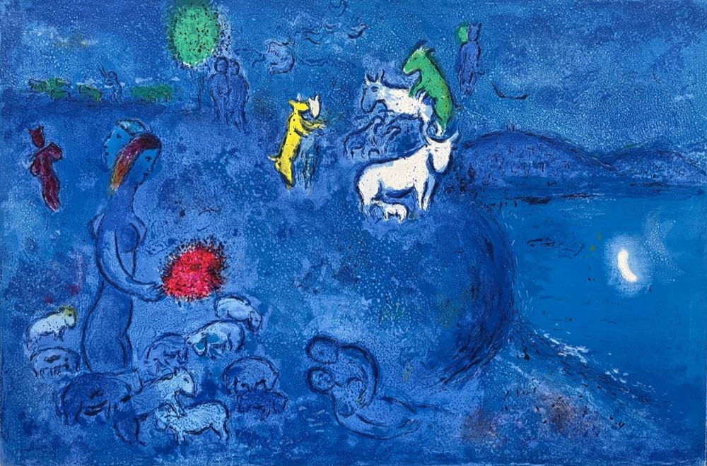 Litografia Chagall - Le printemps