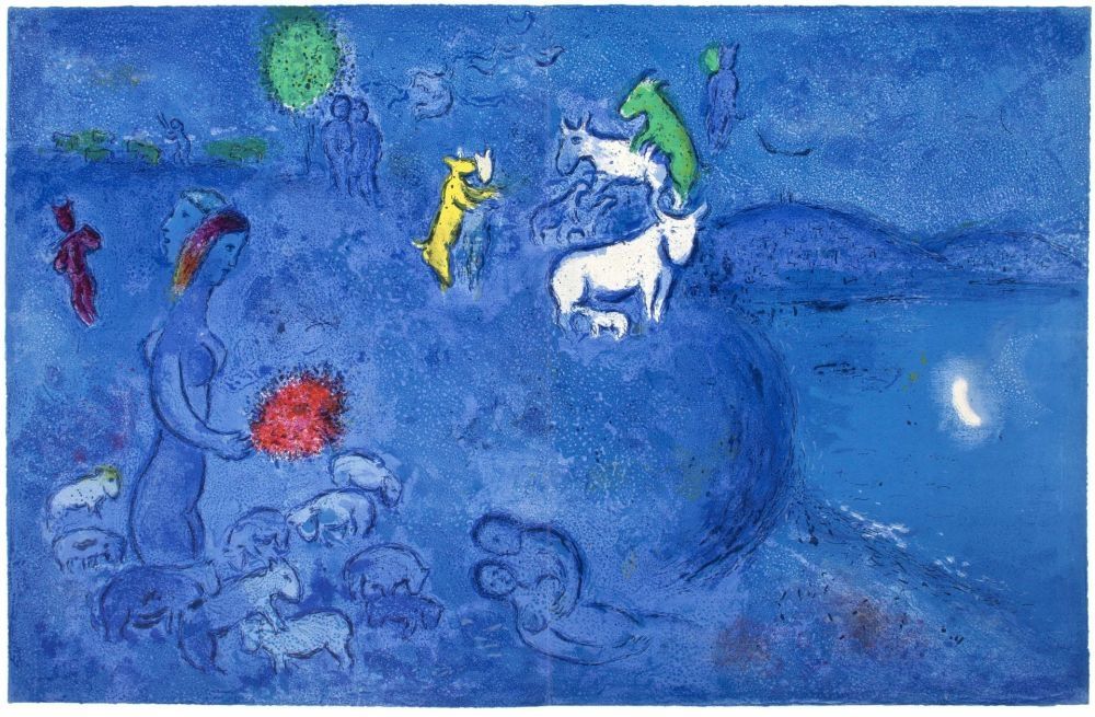 Litografia Chagall - LE PRINTEMPS (Daphnis et Chloé - 1961)