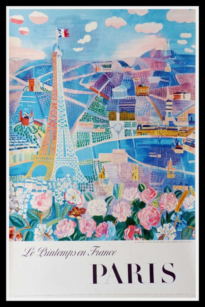 Litografia Dufy - LE PRINTEMPS EN FRANCE PARIS