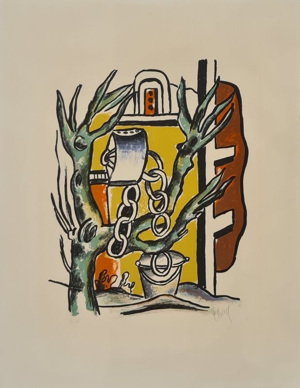 Litografia Leger - Le Puits 