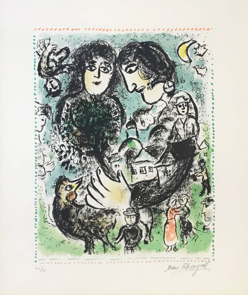 Litografia Chagall - LE RENDEZ-VOUS
