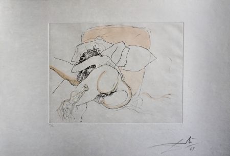 Incisione Dali - Le Reppos du Guerrier