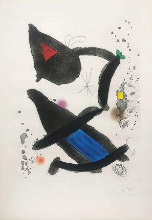 Acquaforte E Acquatinta Miró - Le Roi David 