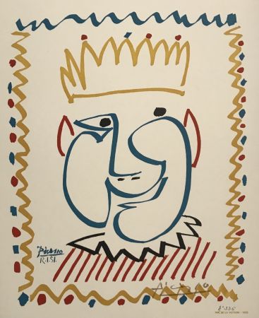Litografia Picasso - Le Roi du Carnaval