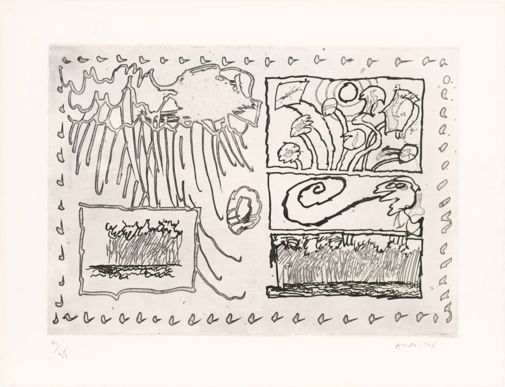 Acquaforte Alechinsky - Le rêve de l’ammonite