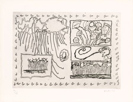 Acquaforte Alechinsky - Le rêve de l’ammonite