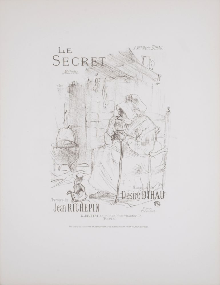 Litografia Toulouse-Lautrec - Le Secret, 1895