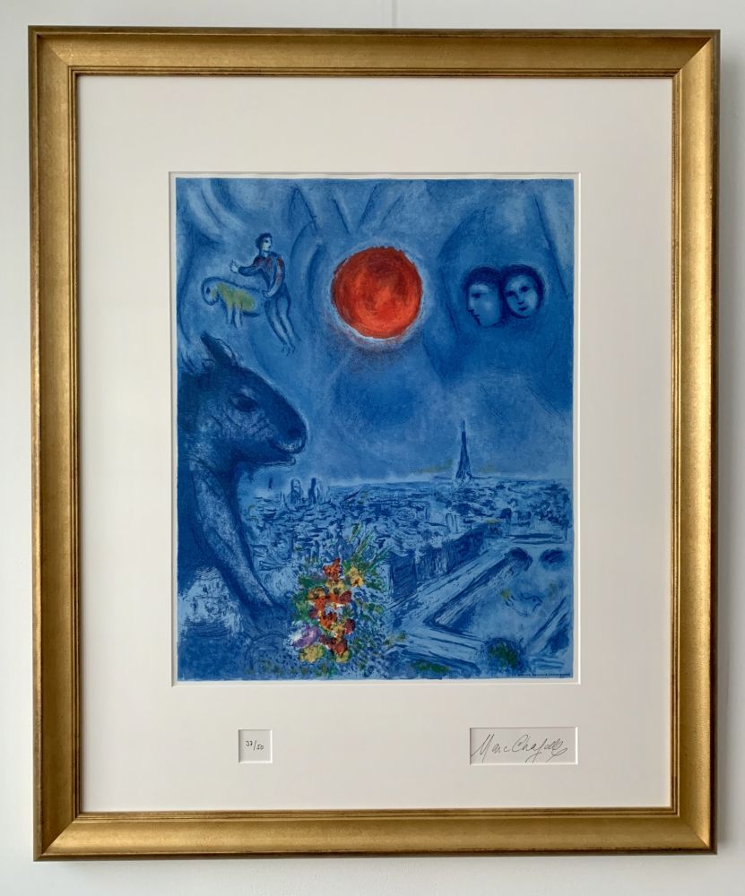 Litografia Chagall - Le Soleil de Paris