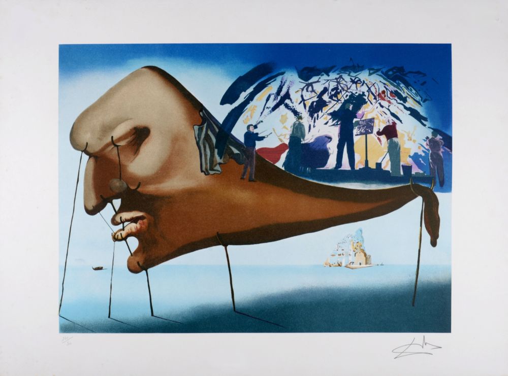 Litografia Dali - Le Sommeil, circa 1982 - Hand-signed