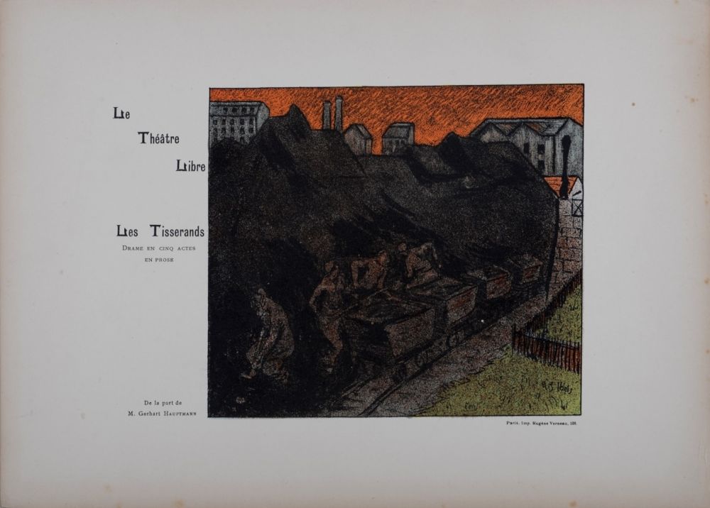 Litografia Ibels - Le Théâtre Libre : Les Tisserands