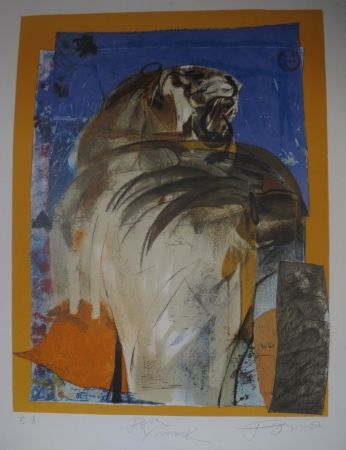 Litografia Pomar - Le tigre