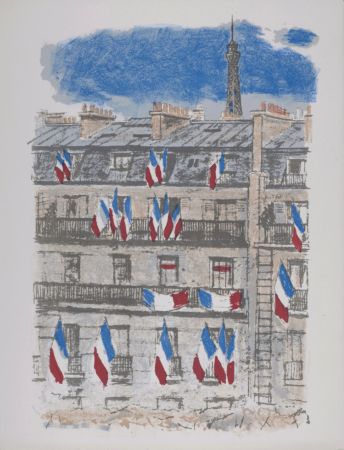 Litografia Brianchon - Le Tricolore, 1962