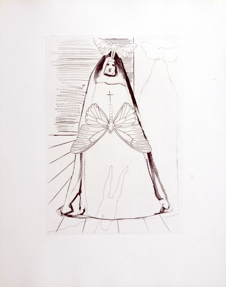 Incisione Dali - Le Tricorne, 1958