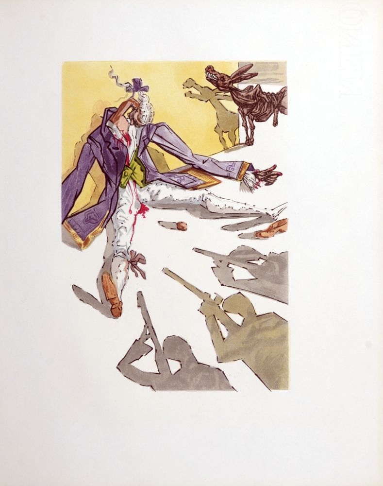 Incisione Dali - Le Tricorne, 1958