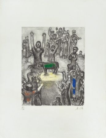Acquaforte Chagall - Le Veau d’Or