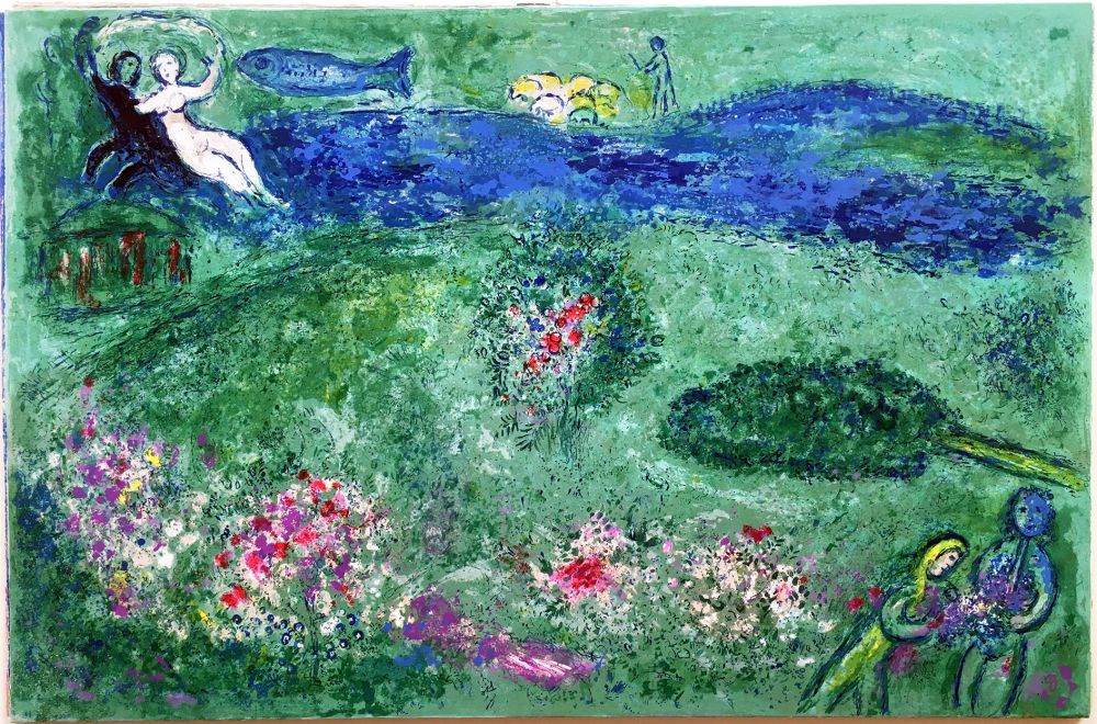 Litografia Chagall - LE VERGER (Daphnis et Chloé - 1961)