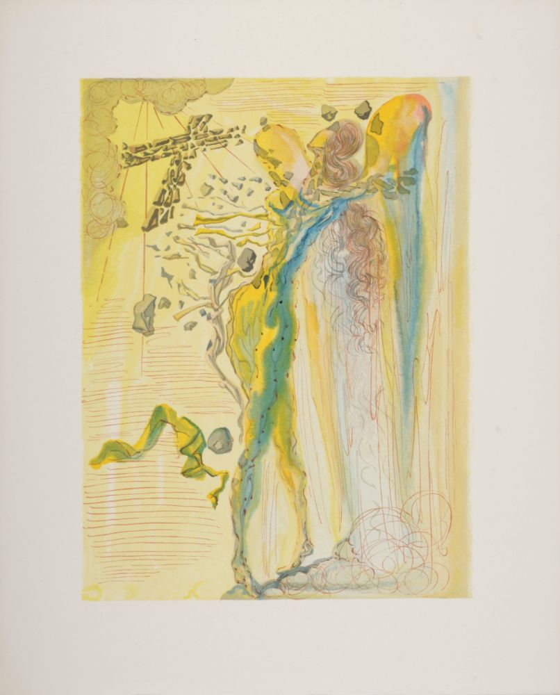 Incisione Su Legno Dali - L'Eclat des Corps Glorieux, 1963