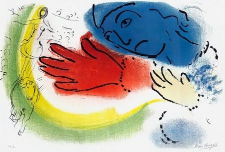 Litografia Chagall - L’ecuyere (The Woman Circus-Rider)