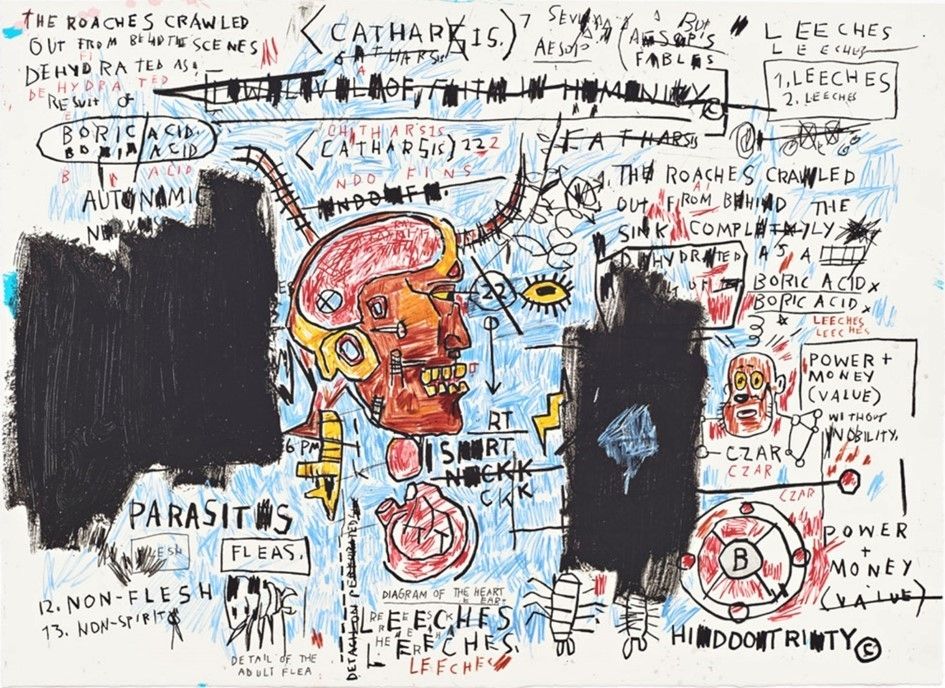 Serigrafia Basquiat - Leeches