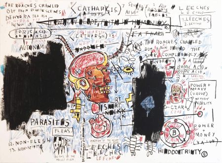 Serigrafia Basquiat - Leeches