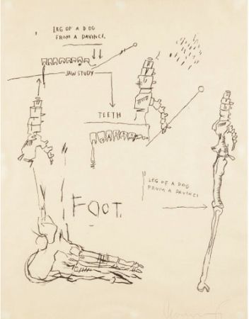 Serigrafia Basquiat - Leg of a Dog