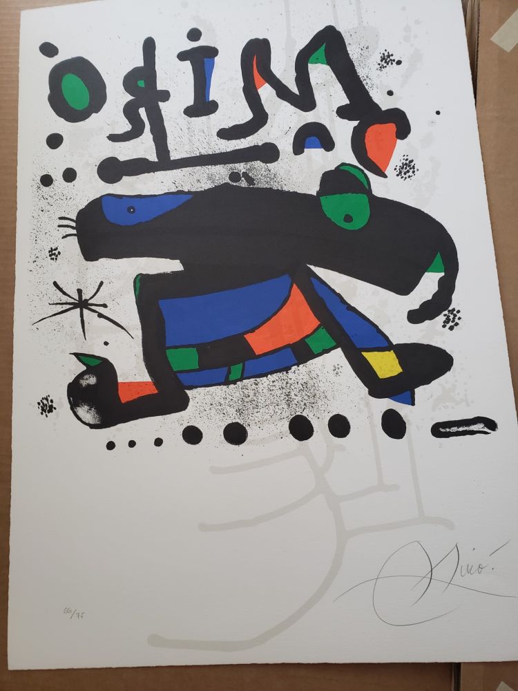 Litografia Miró - L'elephant