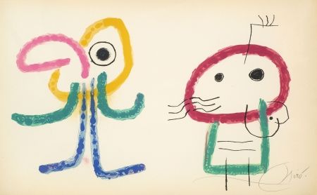 Litografia Miró - L'Enfance d' Ubu