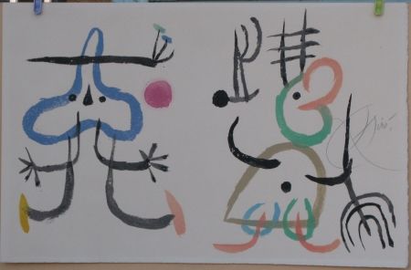 Litografia Miró - L'enfance d'Ubu